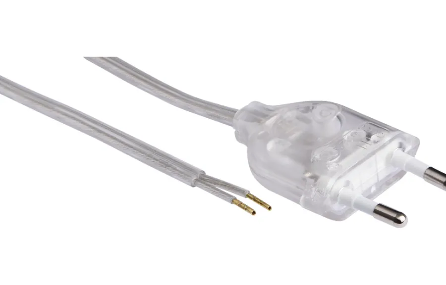 New Elworks Nettledning Euro 2 meter Transparent