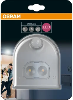 New Osram DoorLED sensorlampe sølv batteri