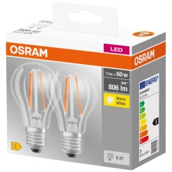 Hot Osram LED Base standardpære E27 7 W
