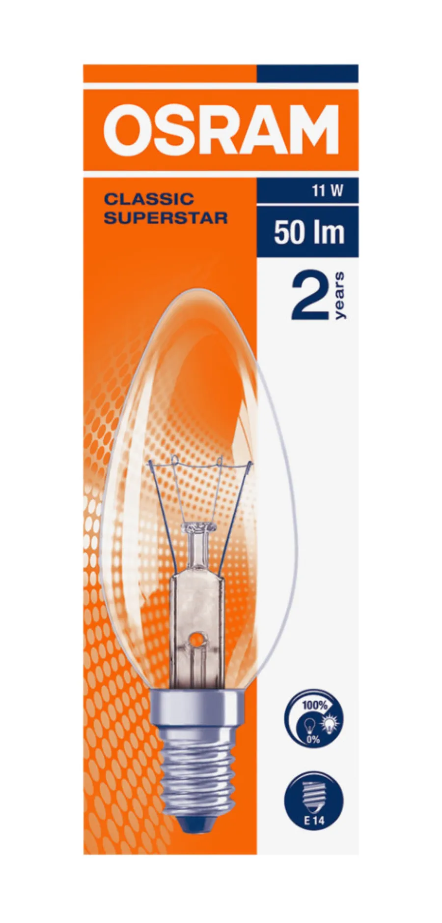 Outlet Osram LED Classic Superstar E14 klar pære 11 W