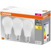 Best Osram LED standardpære E27 8,5 W 3-pk.