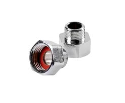 Discount Overgangssett 1/2" x 3/8" krom
