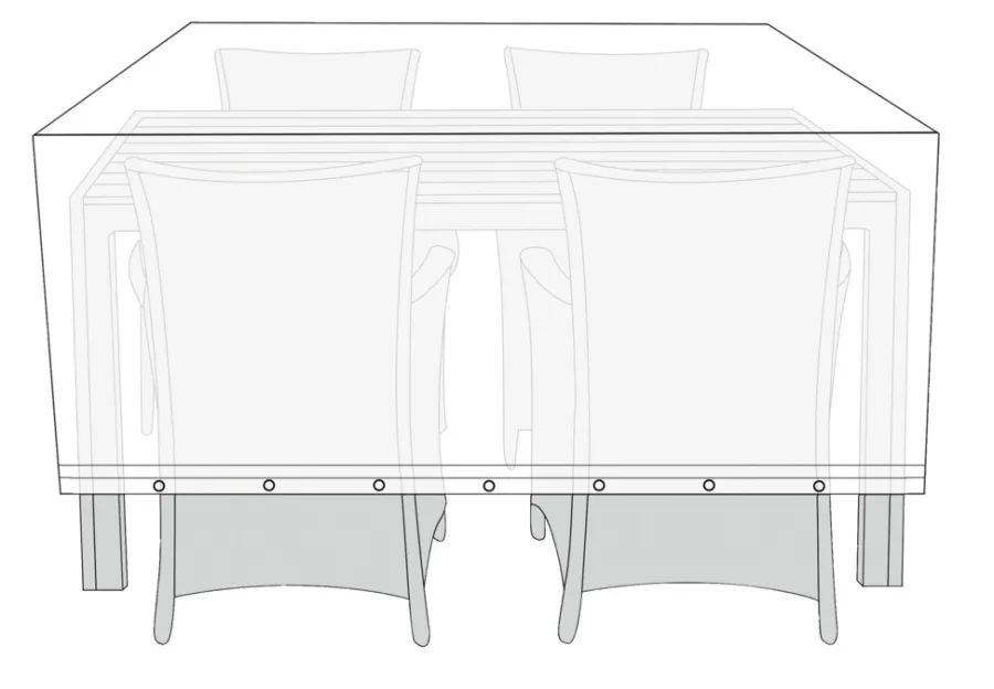 Sunlife Overtrekk til hagemøbelsett L170 x B130 x H85 cm -