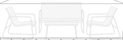 Hot Sunlife Overtrekk til hagemøbelsett L220 x B130 x H85 cm - ®