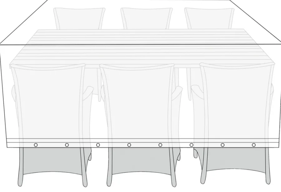 Hot Sunlife Overtrekk til hagemøbelsett L220 x B130 x H85 cm - ®