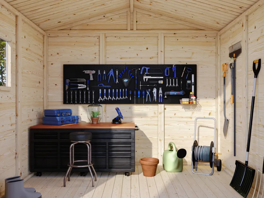 Outlet Palmako redskapsbod Aksel 1 - 4,6 m² 243 x 190 cm