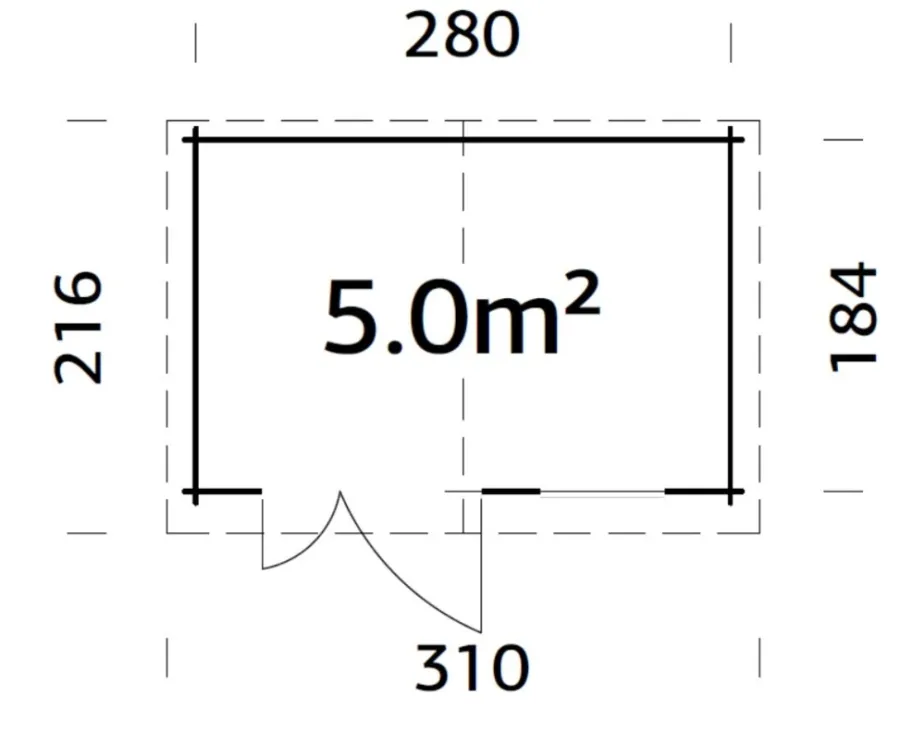 Clearance Palmako redskapsbod Peter 3 296 x 200 cm