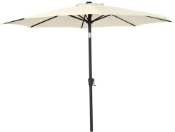 Hot Sunlife Parasoll Arizona beige m/sveiv og tilt Ø300 - ® Beige duk og svart stang