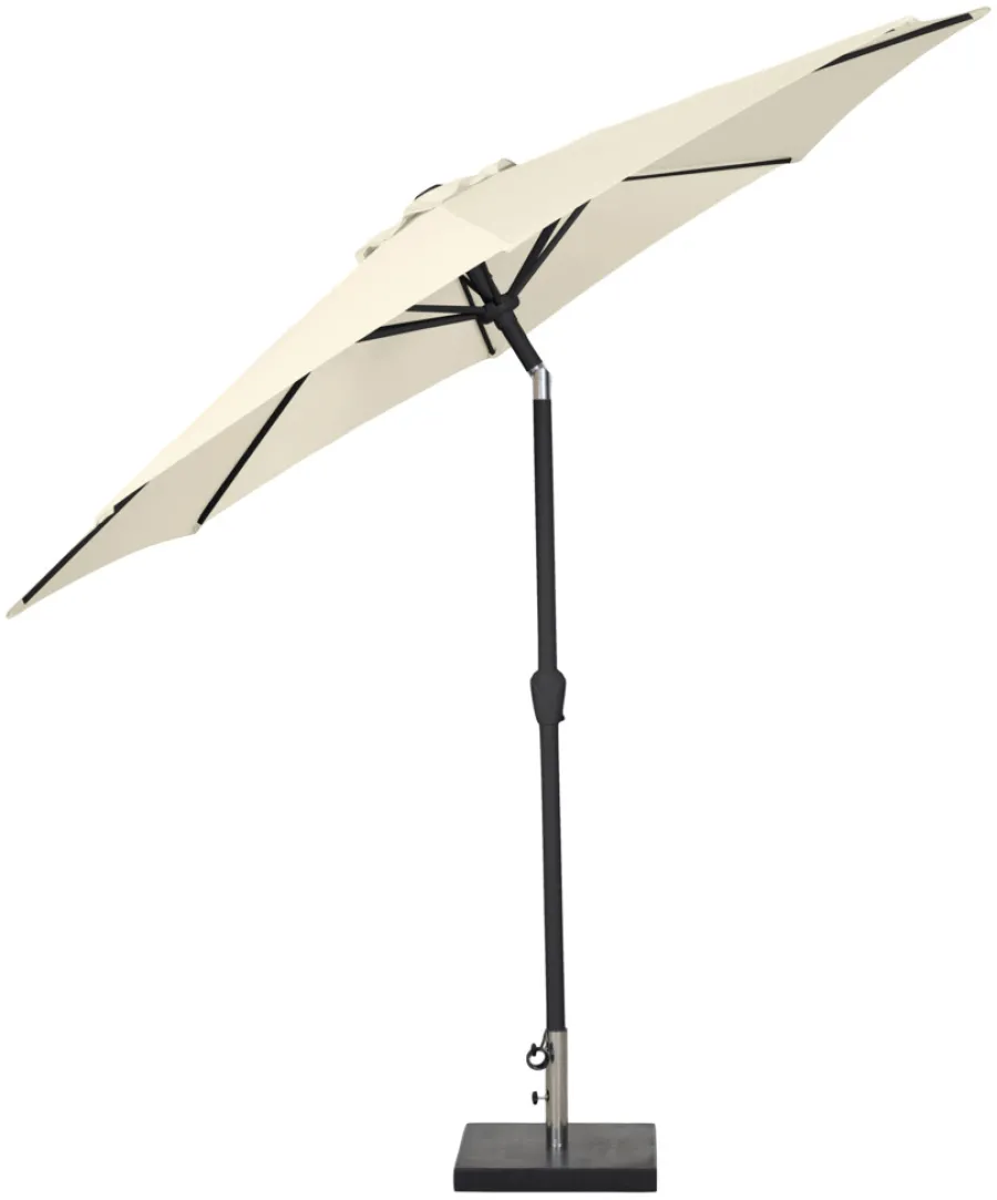 Hot Sunlife Parasoll Arizona beige m/sveiv og tilt Ø300 - ® Beige duk og svart stang