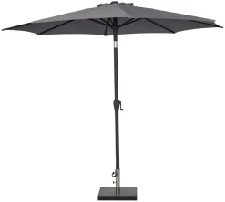 Hot Sunlife Parasoll Arizona grå m/sveiv & tilt Ø300 - ® Grå/Svart