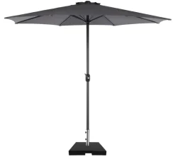 Clearance Sunlife Parasollfot Freetown 50x50x6 cm svart granitt - ®