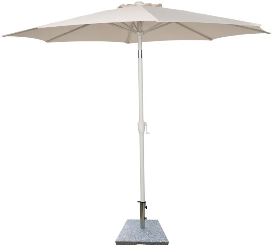 Clearance Sunlife Parasoll Nevada grå m/sveiv & tilt Ø 300 cm - ® Sandgrå