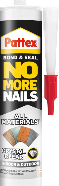 Clearance Pattex No More Nails Crystal monteringslim 290 ml