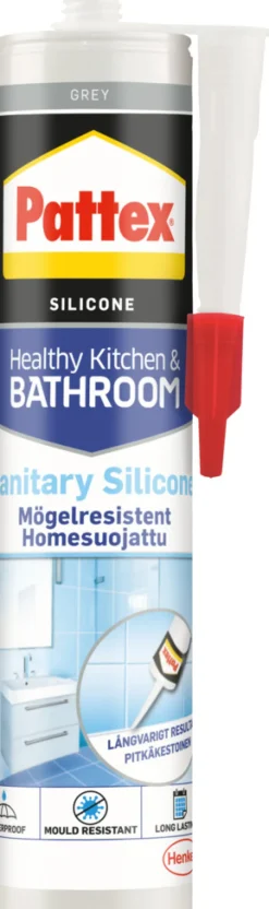Discount Pattex sanitærsilikon 280 ml Grå