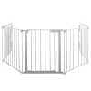 Clearance Glöd Peisgitter hvit 5-delt 135 x 75,5 x 115 cm -