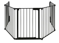 Clearance Glöd Peisgitter 5-delt 135 x 72,5 x 115 cm - Svart