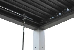 New Pergola 3 x 3 x 2,3 meter mørkegrå Mørkegrå RAL 7022