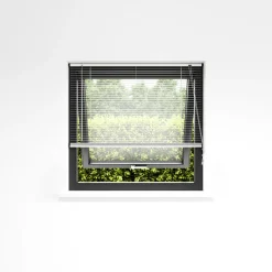 Persienne aluminium 120 x 130 cm Hvit