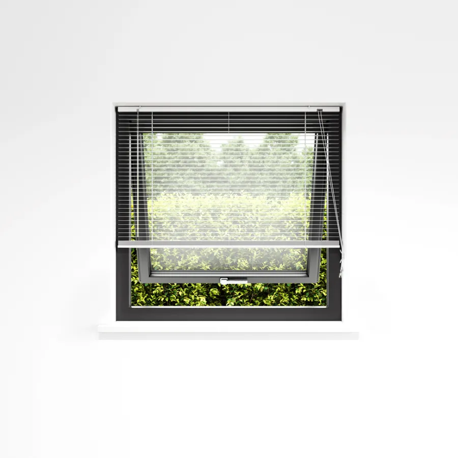 Persienne aluminium 80 x 130 cm Hvit