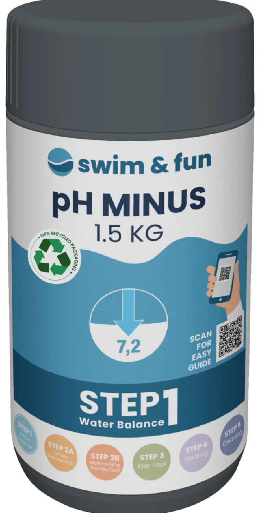 Hot Swim & Fun pH-Minus granulat 1,5 kg -