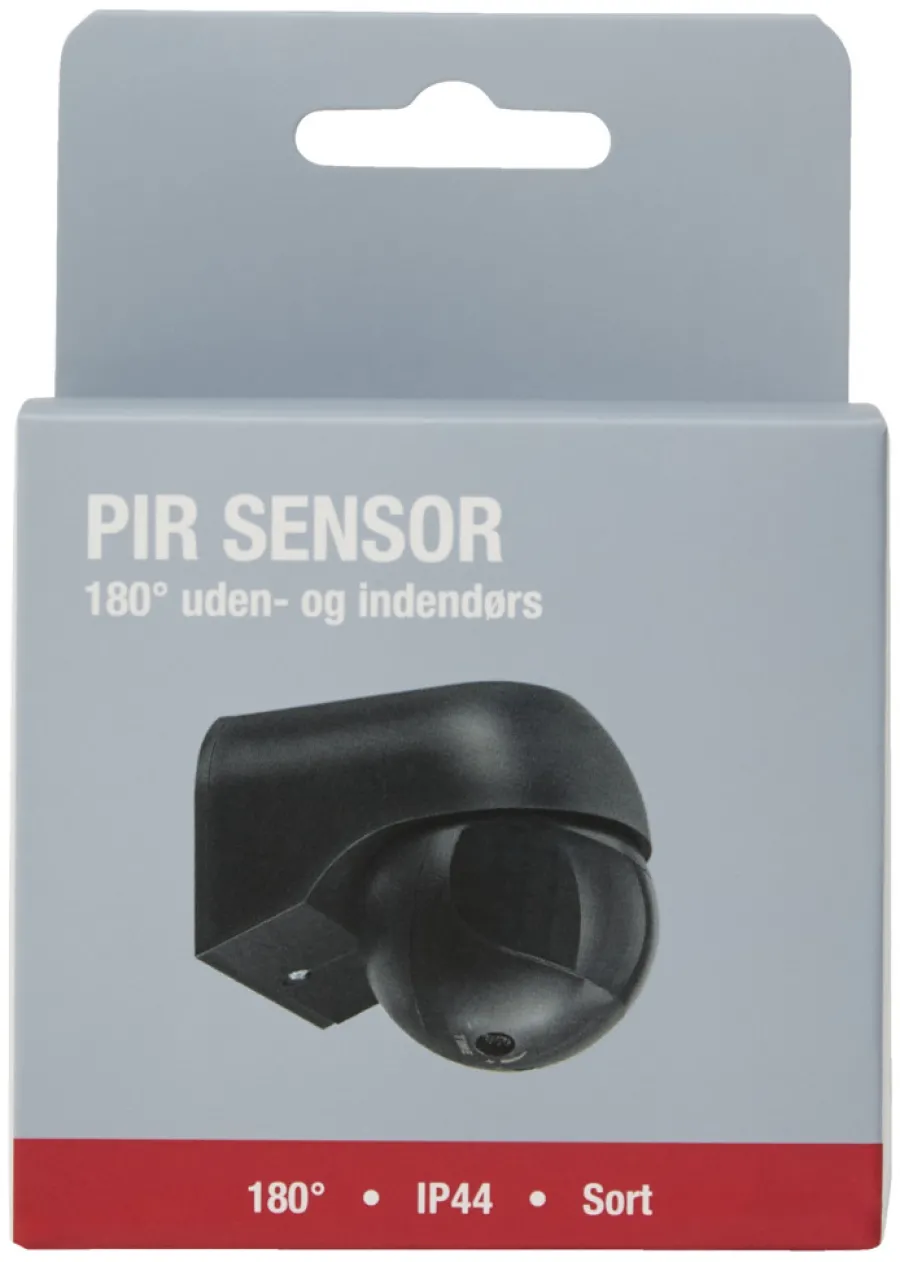 Clearance Elworks PIR-sensor 180° innendørs/utendørs – Svart