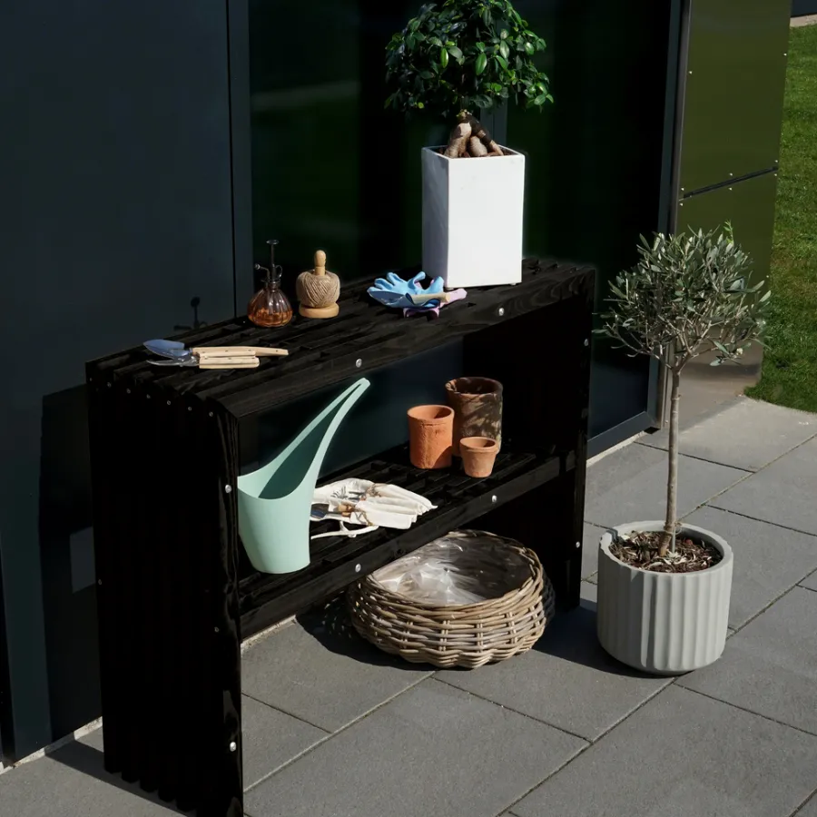 Discount Plantebord 115 × 32 × 80 cm Svart