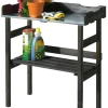 Best Plantebord svart 78 x 38 x 82 cm