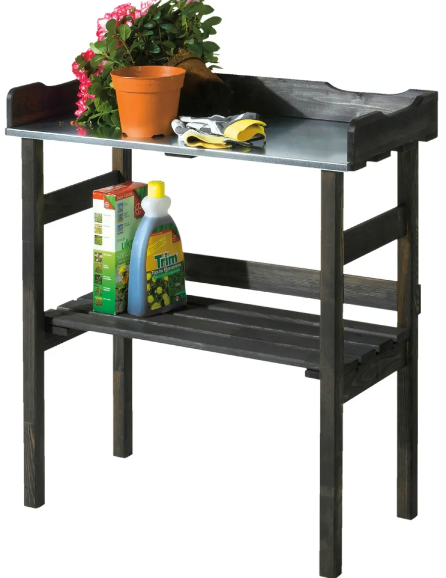 Best Plantebord svart 78 x 38 x 82 cm