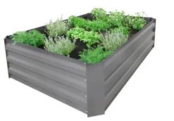 Outlet Gardenlife Land Plantekasse galvanisert modell Easy M u/bunn