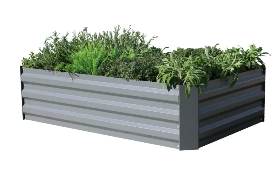 Outlet Gardenlife Land Plantekasse galvanisert modell Easy M u/bunn