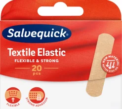 Clearance Salvequick Plaster Textile Elastic – 20 stk.