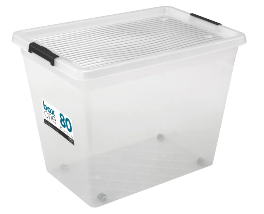 Clearance Plast1 plastboks m/lokk klar - BoxOne 80