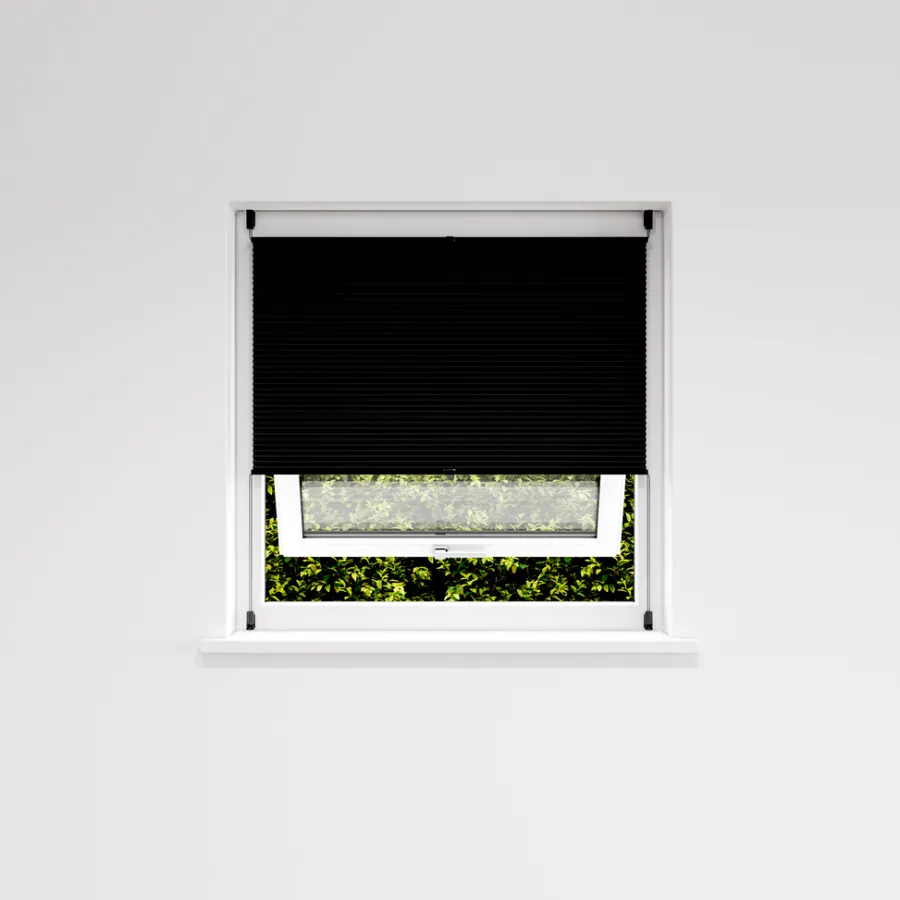 Clearance Plisségardin Touch Up & Down 140 x 130 cm Svart