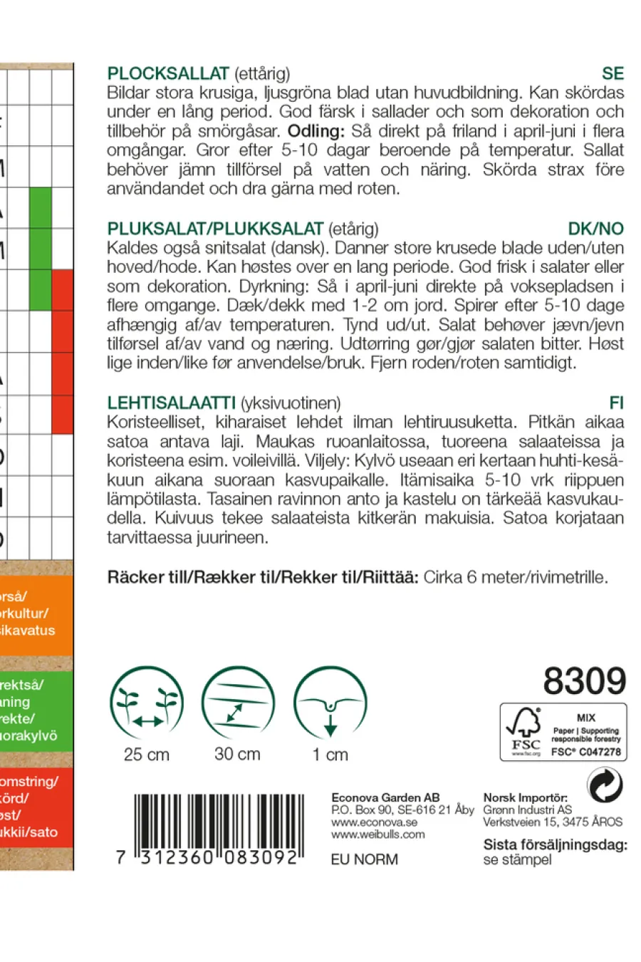 Outlet Weibulls Plukksalat økologisk - Salad Bowl