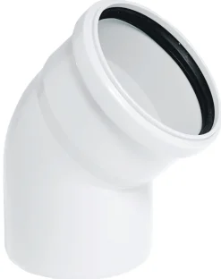 Outlet Rørbøyning hvit PP 50 x 30 gr