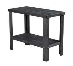New Sidebord i tre med 1 hylle 90 x 45 cm