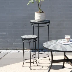 Sunlife Sidebord Rom mosaikk 2 stk. - ® Grå/svart
