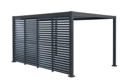 Sale Outfit Sidepanel med justerbare lameller til pergola 4 meter -