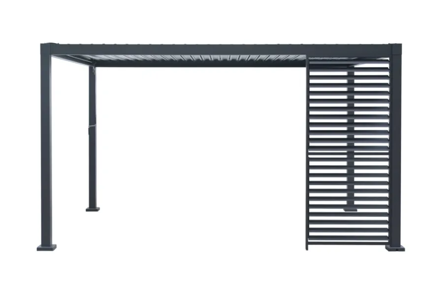 Sale Outfit Sidepanel med justerbare lameller til pergola 4 meter -