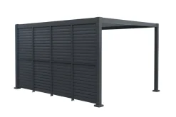 Sale Outfit Sidepanel med justerbare lameller til pergola 4 meter -