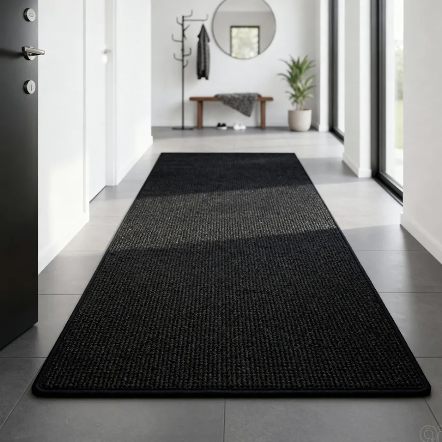 New Sisalteppe 70 x 140 cm Svart