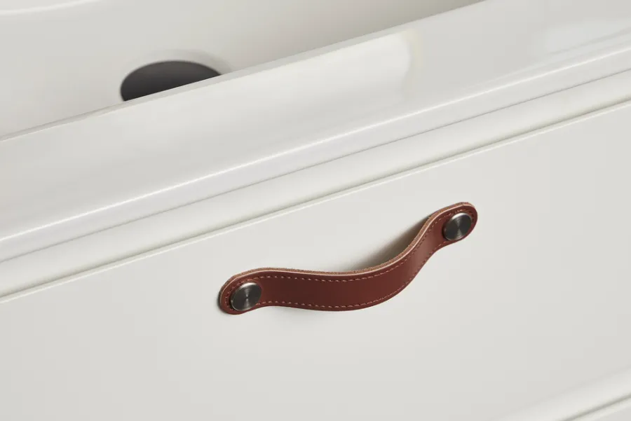 Online Skinnhåndtak 12,8 cm 2-pk. Brun