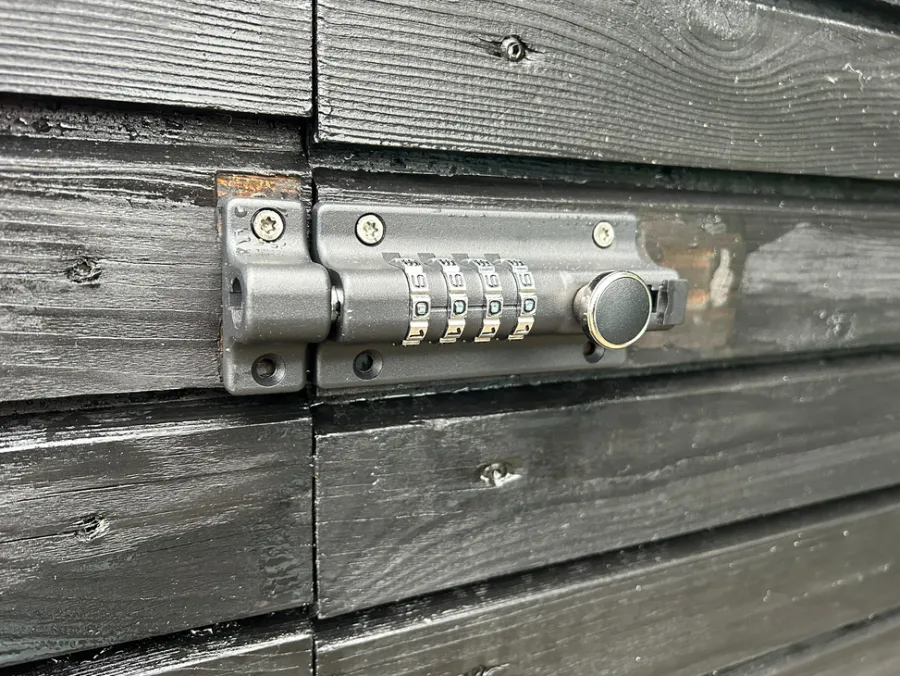Clearance The Lock Skåtelås med kodelås 120 x 48 mm Svart