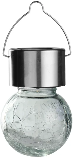 Clearance Garden Solcellepære glass/metall Ø6 cm 3-pk. - ® Sølv