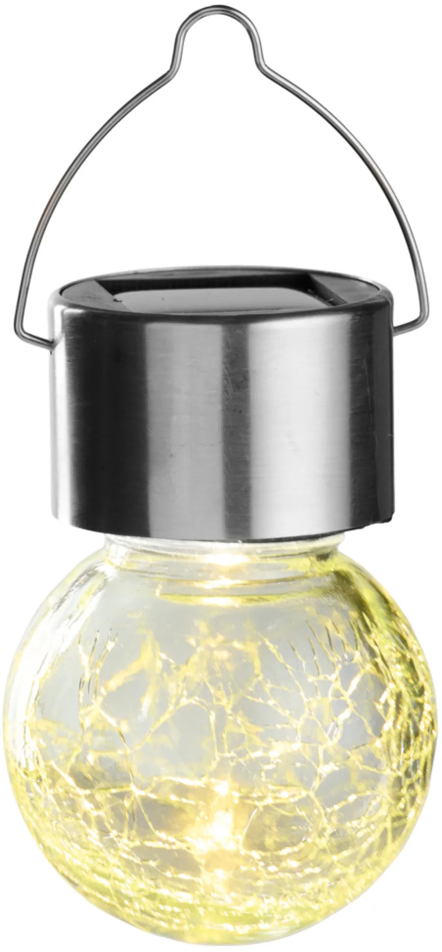 Clearance Garden Solcellepære glass/metall Ø6 cm 3-pk. - ® Sølv
