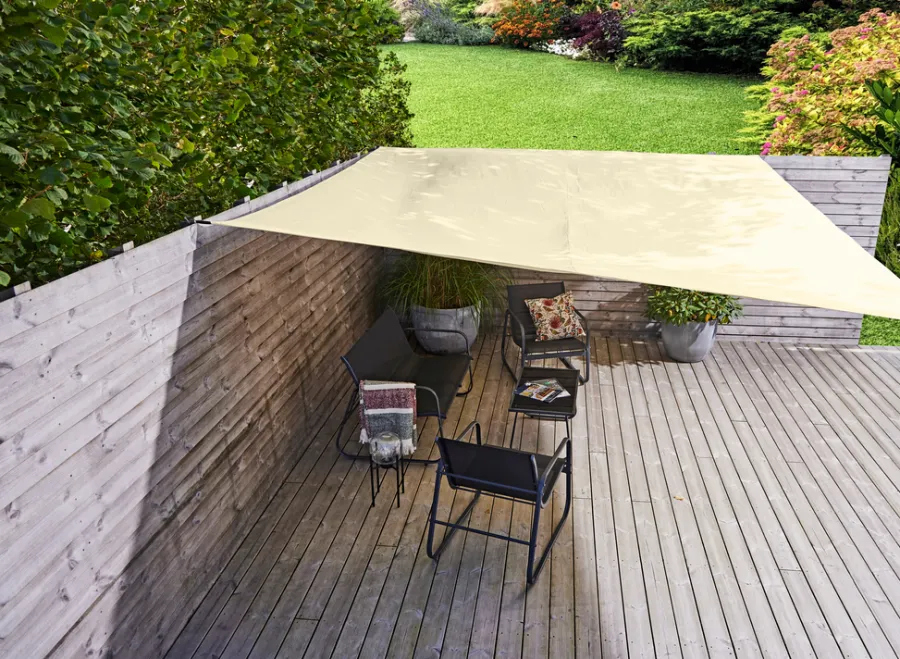 Sunlife Solseil Genova firkant 3,6 x 3,6 meter - ® Beige