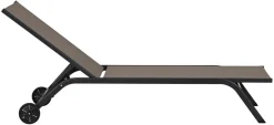Hot Sunlife Solseng Lima 190,8 x 67 x 30 cm - ® Svart/grå