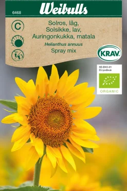 Discount Weibulls Solsikke lav økologisk - Spray mix gul