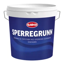 Outlet Gjøco Sperregrunn hvit base 2,7 liter - Hvit base. kan blandes i lyse farger