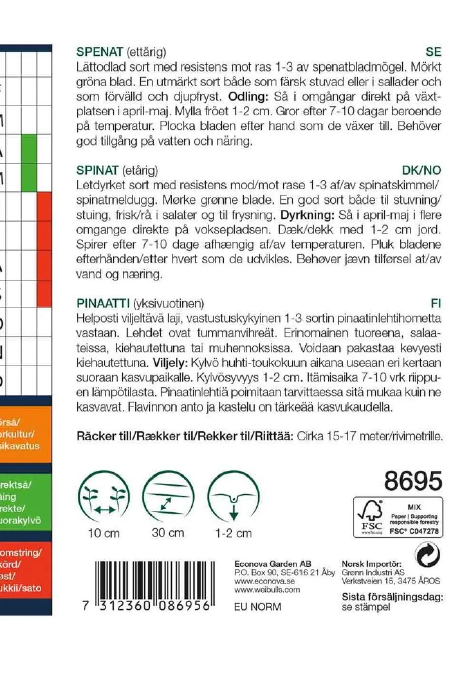 New Weibulls Spinat 'Matador'